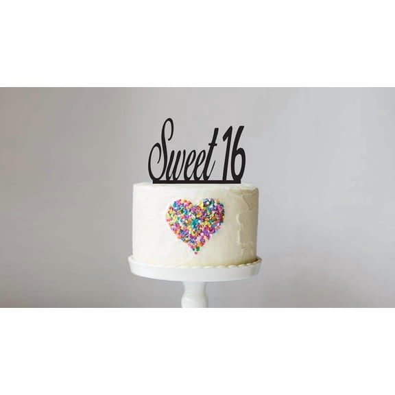 Acrylic Cake Toppers, Sweet 16 Cake Topper, Teen Party, Cake Toppers, Acrylic, Birthday Party, Cake Decorations, Cupcakes, Keepsake, 16th Birthday