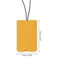 thumbnail image 2 of Unique Bargains 1 Pc Lanyard Luggage Tag for Travelling Yellow Polyurethane, 2 of 5