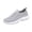 Gray, variant on EKVAHL Orthopedic Dress Shoes for Women Slip‑on Soft Sole Walking Shoes, Breathable Knit Mesh Casual Sneakers, Lightweight Non‑Slip Comfort Workout Travel Daily Footwear for Ladies