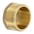 thumbnail image 3 of Uxcell G1-1/4" Tapón de Tubo Hexagonal de Latón Macho, 1 Pcs Accesorios de Tapón de Capuchón Hexagonal para Tubería de Aceite y Agua, 3 of 5