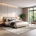 thumbnail image 3 of Luxe Weavers Modern Abstract Distressed Taupe 5x7 Area Rug, 3 of 10