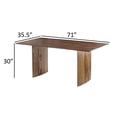thumbnail image 3 of Benjara Dice 71" Dining Table- Rectangular Top- Dual Base- Brown Sheesham Wood, 3 of 6