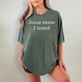 thumbnail image 6 of Funny Christian Shirt for Women - Jesus Saves I Spend Tee | Sarcastic Religious Mom Shirt | Comfort Colors T-Shirt, 6 of 8