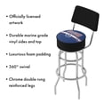 thumbnail image 3 of Trademark Gameroom Edmonton Oilers Logo Bar Stool with Back Rest, 3 of 5
