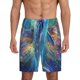 thumbnail image 1 of Balery Colorful Winged Dolphin Pantalones cortos de pijama de punto de algodón para hombre con cinturilla y bolsillos-Large, 1 of 6