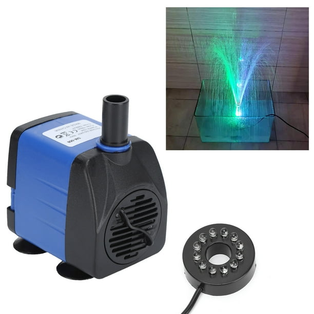 Bomba de Agua Sumergible con luz LED ANGGREK para Pecera Acuario Fuente Estanque