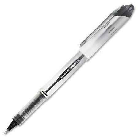 61102 Uni-Ball Vision Elite Rollerball Pen - Bold Pen Point Type - 0.8 mm Pen Point Size - Black Ink - 1 Each