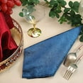 thumbnail image 5 of Balsa Circle 100 Pieces 20" x 20" Navy Blue Premium Velvet Napkins Linens, 5 of 8