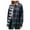 Navy, variant on Herrnalise Jackets For Women New Style Plaid Shirt Loose Long Sleeve Casual Zipper Jacket Coat Shackets For Women 2024 fall Navy,L
