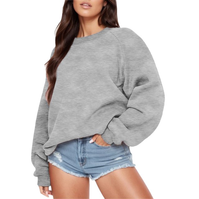 WZXFASHION Chandail à Capuche à Manches Longues Col Rond Imprimé Lettre Mode Femme Chandail 50 % de Réduction Liquidation Chandail Oversize