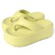 thumbnail image 1 of Chanclas de suela gruesa para mujer de nuevo estilo en verano de 2024, sandalias exteriores de suela blanda, zapatos de playa de tacón alto casuales y cómodos, 1 of 6