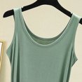 thumbnail image 5 of Women Pajama Tops Solid Crew Neck Sleeveless Loose Soft Layering Casual Tank Sleep Top, 5 of 5