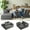 110.2" Gray, variant on Sectional sofa,Lofka 110.2" L Shaped Cloud Sectional couch with Ottoman and Deep Seat, Upholstered couches for Living Room, Bedroom and Apartment, Green couch