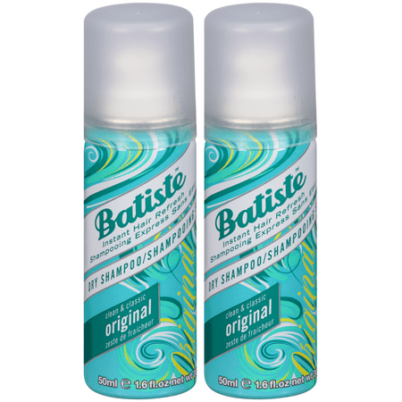 (2 pack) Batiste Dry Shampoo, Original Fragrance, Mini 1.6 fl.