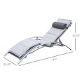 thumbnail image 3 of Outsunny Adjustable Reclining Chaise Lounger, 3 of 9