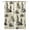 Off-White, variant on Green Architecture Kitchen Curtains Abstract City Vintage Modern Art Cafe Short Curtains for Bathroom Blackout Window Curtain Small Window Treatment Tier Drapes for Bedroom Living Room 27.5"x39"x2