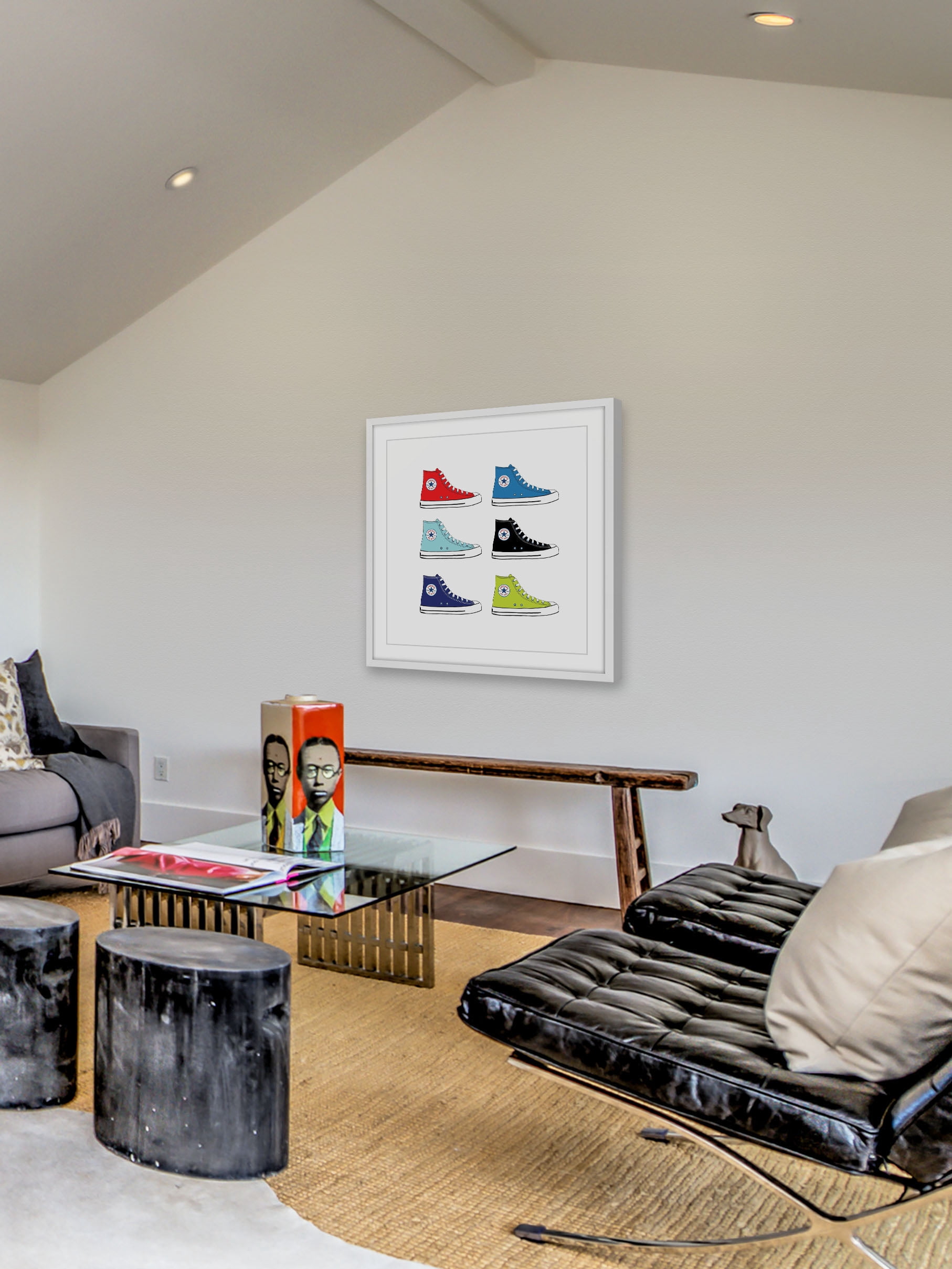 "Classic Kicks" Framed Painting Print