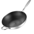 thumbnail image 2 of Stainless Steel Wok,Stainless Steel Wok Pan Stainless Steel Wok Pan Wok Pan Exceptional Craftsmanship, 2 of 3