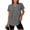 Dark Gray, variant on Ytndtr Womens Dry-Fit Short Sleeve Top Workout Fitness Yoga Tee Side Split V Neck T Shirt