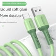 thumbnail image 1 of La línea de datos de silicona líquida es adecuada para la línea de carga de teléfonos móviles TYPE-C, línea de carga rápida de goma suave líquida 2A, 1 of 5