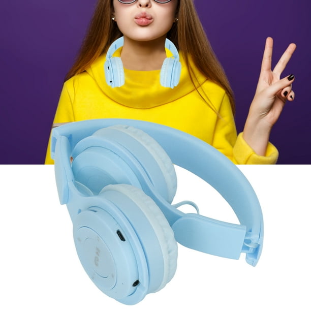 Auriculares Over Ear Para Niños 5.0 Sonido Estéreo Altavoz 40mm Diseño Plegable Con Orejeras De Cuero Suave Para Niños Niñas