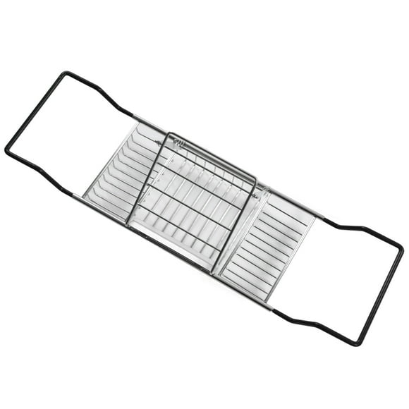 Tray Metal Bathtub Rack Retractable Adjustable Removable Stand Bathroom Caddy Tray Rack for Hotels Bathrooms