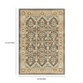 thumbnail image 6 of Mainstays Persian Border Medallion Loop Print Rust Brown Indoor Area Rug, 4' x 5'4", 6 of 8