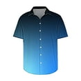 thumbnail image 4 of ZCFZJW Men's Ombre Hawaiian Shirt Quick Dry Tropical Beach Shirts Short Sleeve Aloha Holiday Casual Tie Dye Gradient Color Print Cuban Shirts Tops Multicolor#01 M, 4 of 5