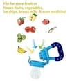 thumbnail image 4 of Chupete alimentador de frutas para bebé, paquete de 3, alimentador de alimentos frescos, juguete para tetina de silicona, bolsas de silicona para niños pequeños y niños, 4 of 5