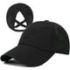 thumbnail image 1 of Gorra de béisbol para mujer con cola de caballo cruzada, ajustable, de secado rápido, 1 of 7