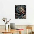 thumbnail image 2 of Nawypu  Japanese Decoration Art Dragon Painting Wall Art canvas Poster Prints, 2 of 4