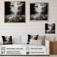 thumbnail image 4 of Designart "Urban Contrast Expressions II" Road Floater Framed Canvas Art Print, 4 of 5