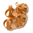 thumbnail image 4 of Sandalias de verano ligeras con suela antideslizante suave para niñas, tamaño 13 cm/21 yardas, color marrón, con punta cerrada, 4 of 8