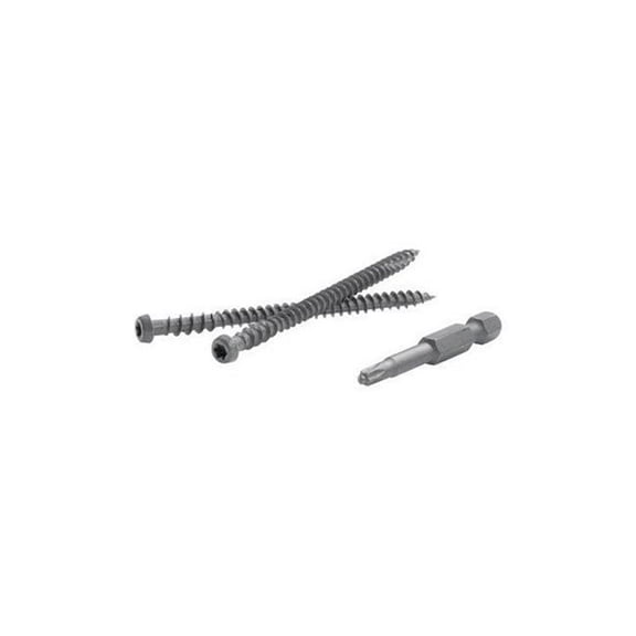 Fastenmaster 5000240 TrapEase 2.5 in. Torx TTAP Star Head Dark Brown Carbon Steel Composite Deck Screws, Dark Brown - 1050 Per Box