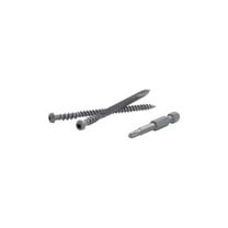 Fastenmaster 5000240 TrapEase 2.5 in. Torx TTAP Star Head Dark Brown Carbon Steel Composite Deck Screws, Dark Brown - 1050 Per Box