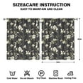 thumbnail image 2 of Natural Floral Window Drapes 52x63 Inch Rod Pocket Blackout Curtains 2 Panels for Bedroom and Elegant Style, 2 of 2