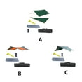 thumbnail image 3 of Soidarity Toldo Carpa Soporte seguro Cuerda de poste Carpas impermeables Refugio solar Toldo de fácil almacenamiento Playa al aire libre Picnic carpas Verde 3x4Conjunto de cortinas, 3 of 6
