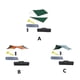 thumbnail image 4 of Sonducket Toldo Carpa Soporte seguro Poste Cuerda Peg Carpas de lona Refugio solar multifunción Toldo de fácil almacenamiento Camping al aire carpas Naranja Toldo hexagonal, 4 of 6