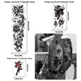 thumbnail image 4 of Tatuajes temporales Metuu Full Arm 48 hojas impermeables, 4 of 7