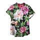 thumbnail image 3 of Lata de Agua para Plantas, Flores Casuales de Moda Y Plantas Impresas Camiseta de Manga Corta Top Hecha de Poliéster Ligero para Mujeres, Pantalones Cortos de Mujer, 3 of 5