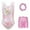 k-790Pink1597, variant on Toddler Girls 3 Piece Gymnastics Outfit Sets Long Sleeve Ballet Tutu With Dance Shorts And Headband For Kids Athletic Dancewear Performance Leotard Apparel Cartoon Fashionable Clothes Sets