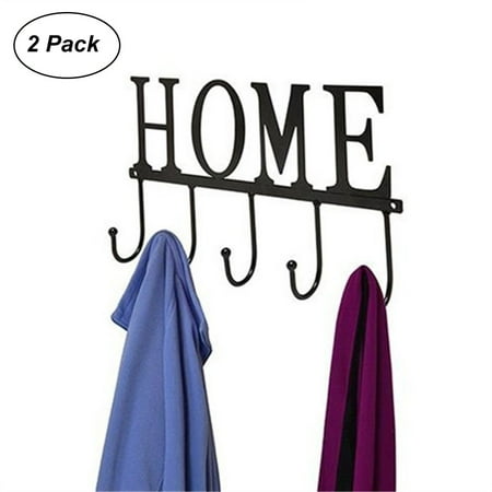 

Needhep No Tools Wall Hooks For Decorations Wall Hook Hanging Back To School Slat Wall Shelf Brackets Slat Wall Hanging Hooks Hang Solid Wooden Wall Hat Rack For Hanging Clothes (Black)