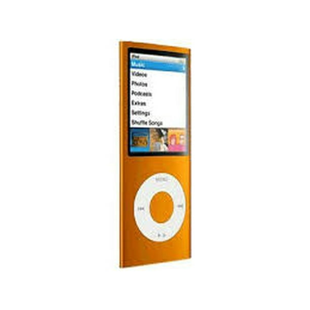 Apple iPod Nano 4th Gen 16GB Orange MP3 Audio/Video Player Used