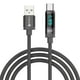 thumbnail image 2 of Cable GMobile Tipo-C A USB, 1m, 66W, trenzado, pantalla led, negro, 2 of 2