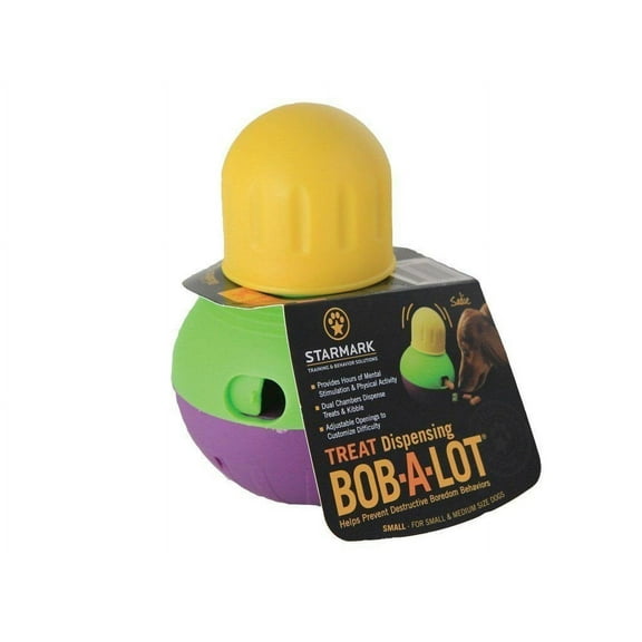 Hot StarMark Bob-A-Lot Interactive Dog Toy, Small, New