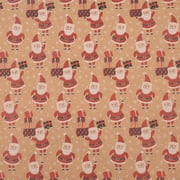 JAM Paper Christmas Kraft Gift Wrap Papers, Multi-color, (5 Rolls) 2.08 sq ft.