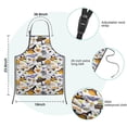 thumbnail image 7 of Halloween Ghost Pumpkin Pattern Kids Aprons for Girls and Boys,Adjustable Neck Strap Toddler Aprons for Kids Cooking Baking,23.6"x19", 7 of 7