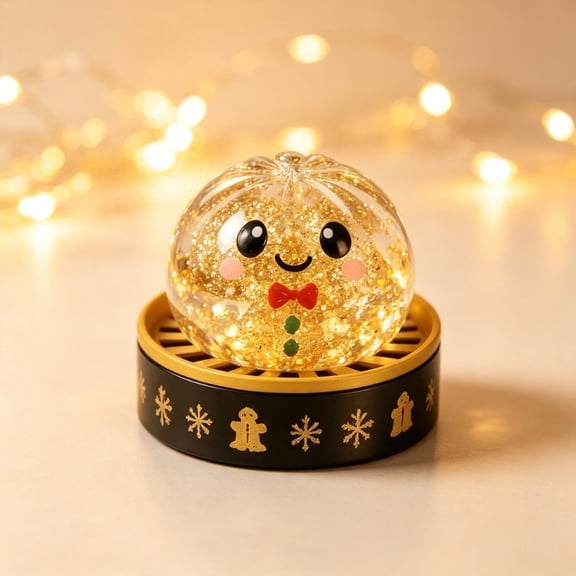 Christmas Light-Up Squishy Figurine Mystery Blind Box, Festive Santa Snowman Reindeer Squeeze Ornament, Seasonal Desktop Holiday Decor