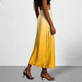 thumbnail image 5 of Jsaierl Women's Ombre Satin Maxi Skirt, High Waist Flowy Mermaid Skirt, Elegant Long Skirt for Evening Party, 5 of 8