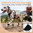 thumbnail image 6 of ROZKITCH 4PCS Dog Shoes for Small Dogs,Anti-Slip Dog Boots for Winter Snowy Day,Summer Hot Pavement,Water-Resistant in Rainy Weather,Outdoor Walking,Indoor Hardfloors,#0, 6 of 8